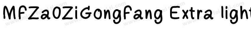 MFZa0ZiGongFang Extra light字体转换